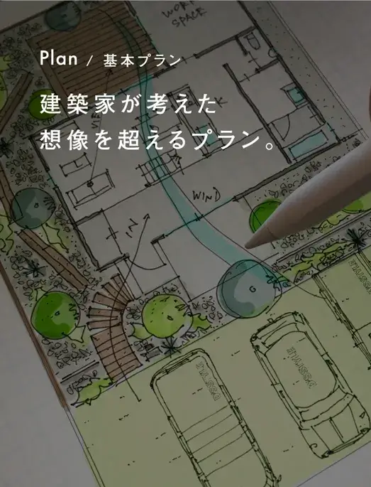 Plan / 基本プラン 建築家が考えた想像を超えるプラン
