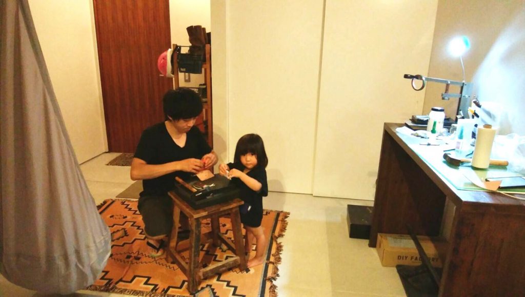 親子でレザークラフト