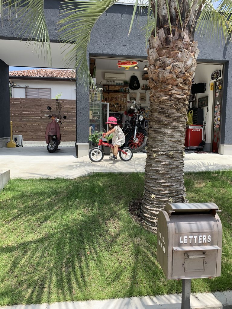 お庭が遊び場