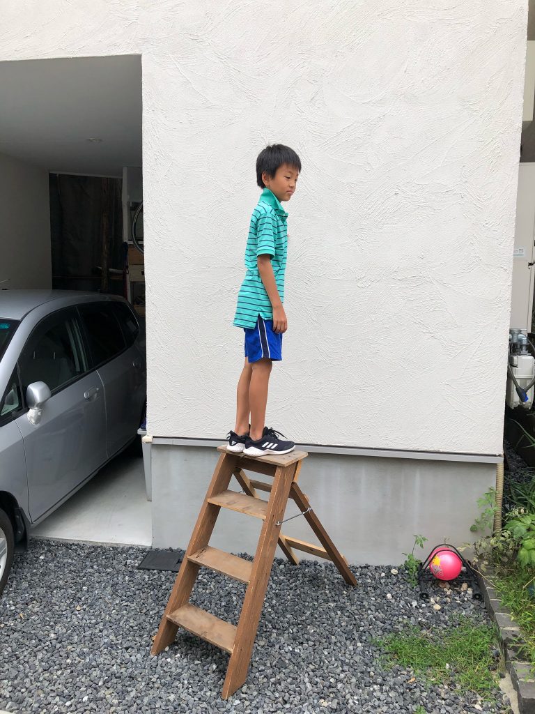 ウッドデッキラダー改に乗ってみた。