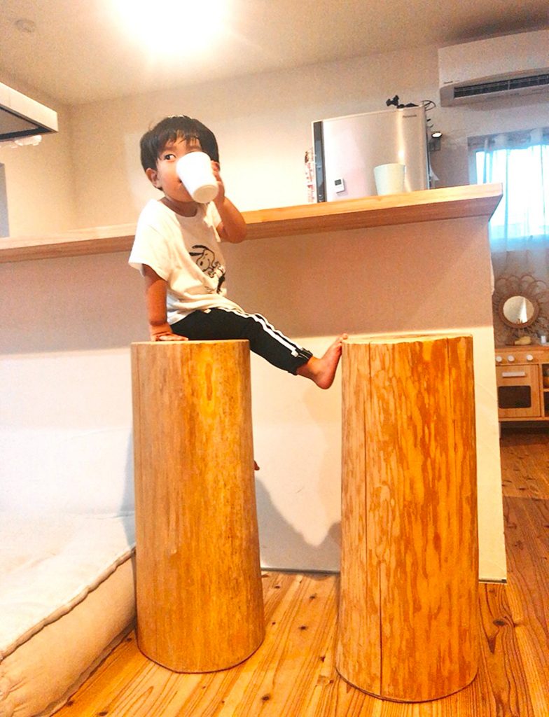 キッチンカウンターの「まる太」