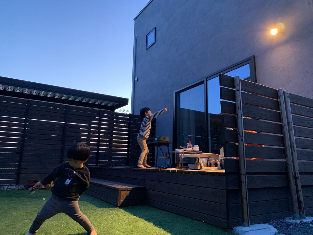 BBQの後に
