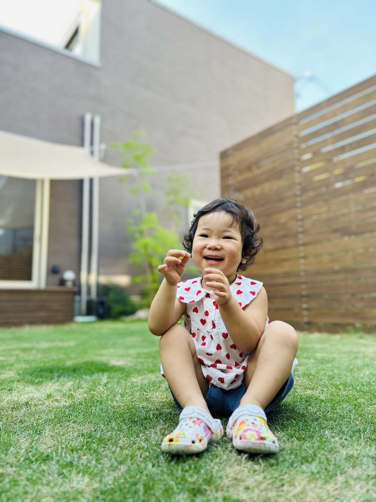 お庭大好き👧🏻！